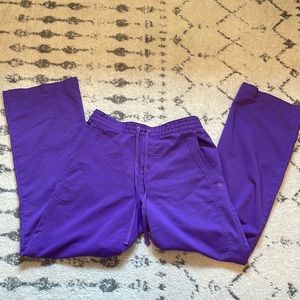 Healing hands purple scrub pants